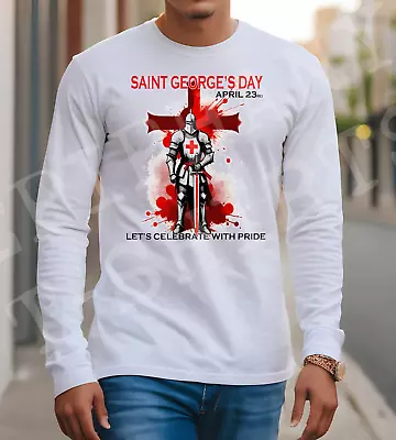 Buy St Georges Day T-Shirt Gift Saint George Celebrate With Pride English England • 10.99£
