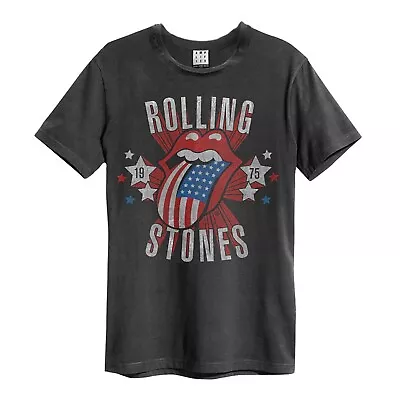 Buy Amplified Unisex Adult Stateside 75 The Rolling Stones T-Shirt GD857 • 31.59£