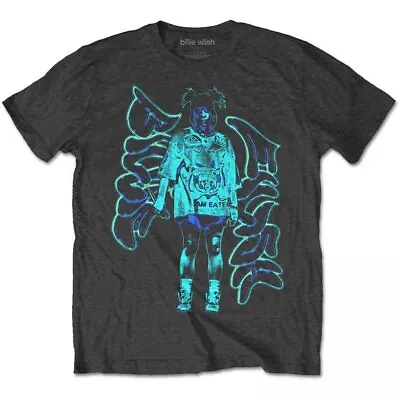 Buy Billie Eilish Neon Graffiti Logo Official Tee T-Shirt Mens • 17.13£