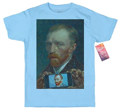 Buy Vincent Van Gogh T Shirt, Self-ie-Portrait, Classical Selfie • 18£