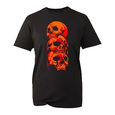 Buy Skull T-Shirt Halloween Horror Scary Sarcastic Skeleton Face Skull Novelty Top • 8.99£