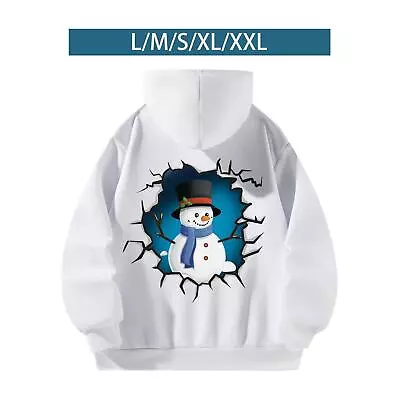 Buy Women Hoodies Sweatshirt Drawstring Pullover Hoodie Christmas Snowman • 12.19£