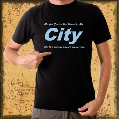 Buy Manchester City - Oasis Inspired T-Shirt Mens & Ladies Sizes Man City MCFC • 14.99£