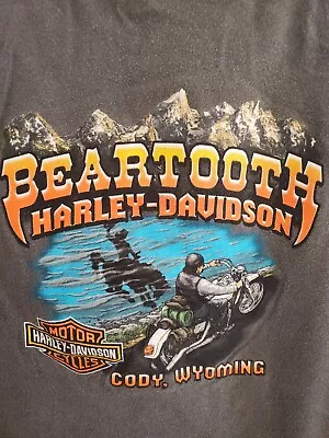 Buy Vintage Harley Davidson Beartooth Cody Wyoming Women's T-shirt Freedom Machines • 12.50£