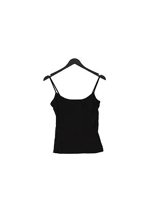 Buy New Look Women's T-Shirt UK 12 Black Cotton With Lyocell Modal Camisole • 8£