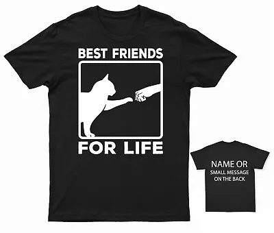 Buy Best Friends For Life Cats T-Shirt Kitty Animal Lover Funny • 13.95£