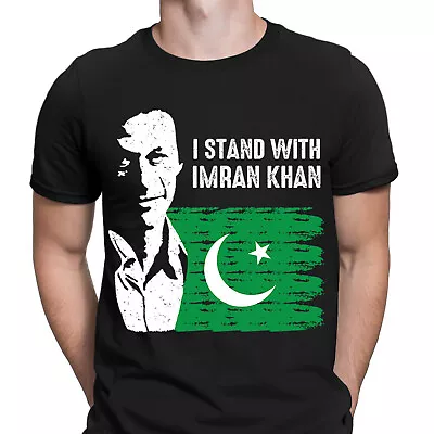Buy Free Imran Khan Show Your Support PTI Pakistan Mens T-Shirts Tee Top #DGV21#2 • 6.99£