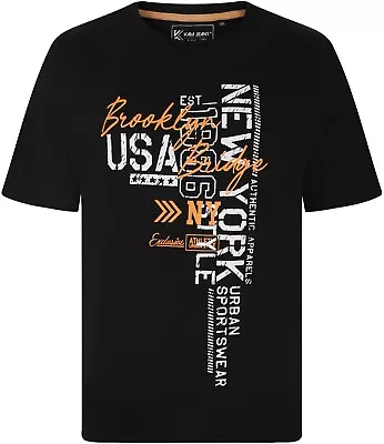 Buy Kingsize Kam New York City T Shirt Black- Size  2xl 3xl 4xl 5xl 6xl • 17.99£