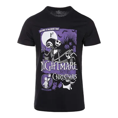 Buy Nightmare Before Christmas Halloween Town T-Shirt (Black/Purple) • 17.99£