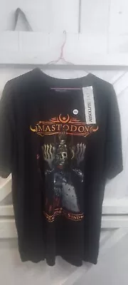 Buy Black Tshirt Mastodon Logo 2xl Size • 8£