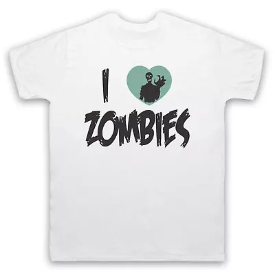 Buy I Love Zombies Funny Slogan Halloween Comedy Undead Mens & Womens T-shirt • 17.99£