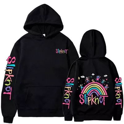Buy New Slipknot 2D Print Men Women Trend Casual Hip Hop Hoodie Sweatshirt Pullover • 5£