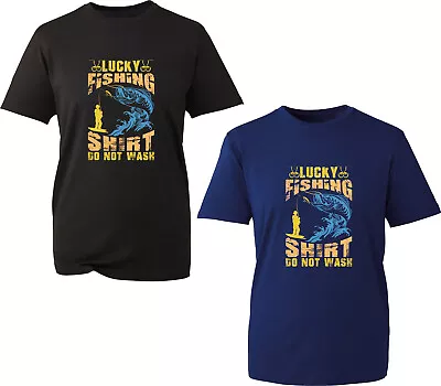 Buy Lucky Fishing Shirt Do Not Wash T-Shirt Funny Fishermen Fishing Unisex Gift Top • 9.99£