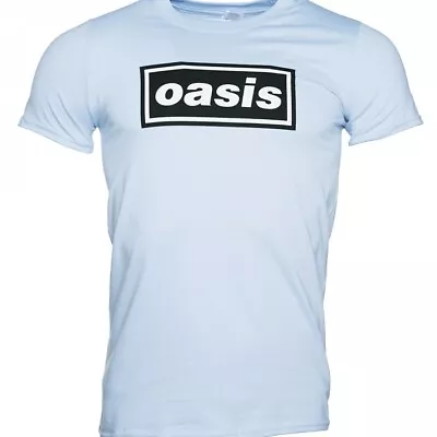 Buy Official Oasis Logo Blue T-Shirt : S,M,L,XL,XXL • 19.99£