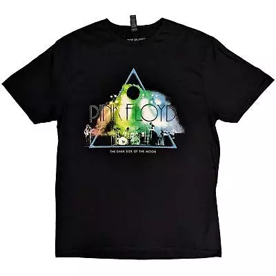 Buy PINK FLOYD -  Unisex T- Shirt -  Live Band Rainbow Tone -  Black Cotton • 17.49£