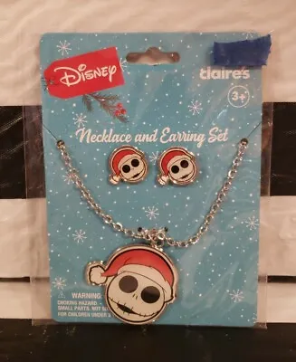 Buy Disney Claire's Nightmare Before Christmas Jack Skellington Necklace & Earrings • 18.94£