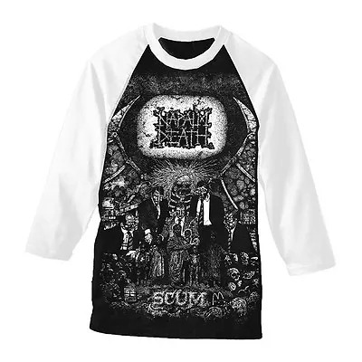 Buy Napalm Death 'Scum' Baseball T Shirt - NEW OFFICIAL • 19.99£