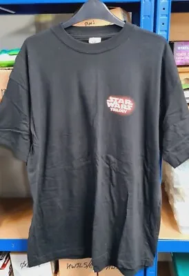 Buy Star Wars Trilogy Black DVD PROMO Print Tshirt Size XL RARE • 14.99£