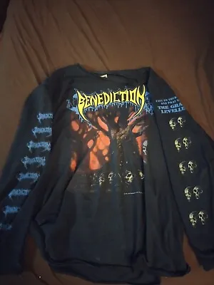 Buy Benediction The The Grand Leveller 25th Long Sleeve Shirt Death Metal Xl • 164.06£
