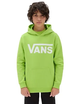 Buy Vans Boys Classic Logo Pullover Hoody - Lime Green RRP £52 • 39.95£