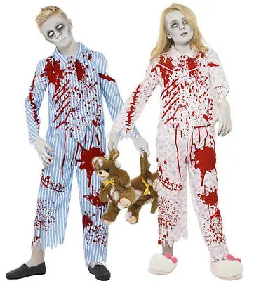 Buy Zombie Pyjama Kids Halloween Fancy Dress Horror Childrens Boys Girls Costume New • 12.99£