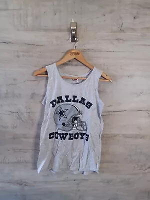 Buy Dallas Cowboys Medium Grey Vest  Band Mens T Shirt SRA • 13.29£