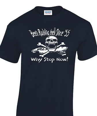 Buy Birthday 1955 T-Shirt 1 Only Medium Black Raising Hell Gift T-Shirt 62st • 5.99£