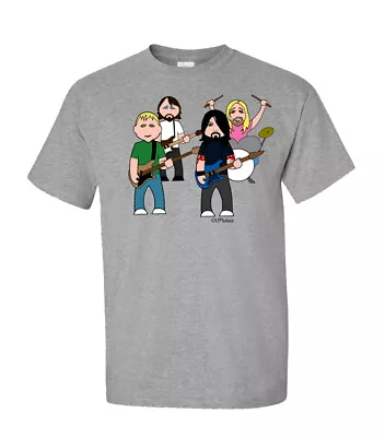 Buy Flu Fighters By VIPwees Mens ORGANIC Cotton T-Shirt Music Inspired Foo Fighters • 10.49£