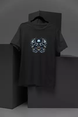 Buy  Gotham's Dark Knight Skull T-Shirt | DC Comics Inspired Halloween Tee | Men's/W • 24.99£