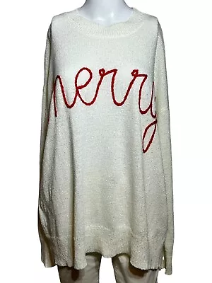 Buy New Show Me Your Mumu Sweater Women's XS Merry Oversized Christmas - AC • 20.70£
