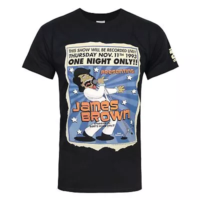 Buy The Simpsons Mens James Brown One Night T-Shirt NS4018 • 17.63£