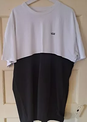 Buy VANS Men's Short Sleeve T-Shirt - White/Black, LARGE  WORN  TWICE  • 3£
