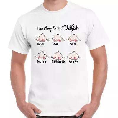 Buy Many Faces Of Blobfish Funny Cool Men Women Gift Funny Retro T Shirt 2462 • 6.35£