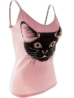 Buy Chartreux Cat Shirt Women's Shelf Bra Tank Top, Baby Pink • 21.43£
