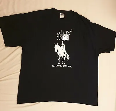 Buy SOLSTAFIR Svartir Sandar Band Shirt Post Black Metal Größe Size XL • 44.08£