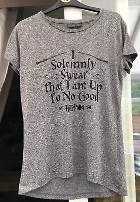 Buy Size 10 Harry Potter T Shirt Grey Black 'UP TO NO GOOD' • 1.95£