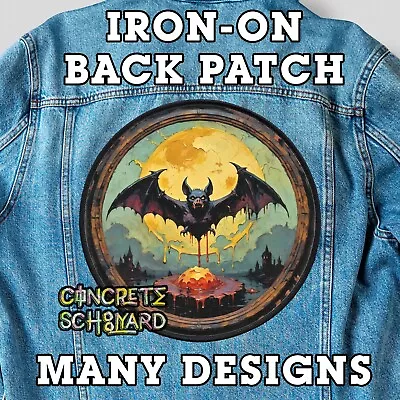 Buy Occult Bat Iron On Jacket Backpatch Large Gothic Goth Patch Metal Vampire Punk • 14.25£