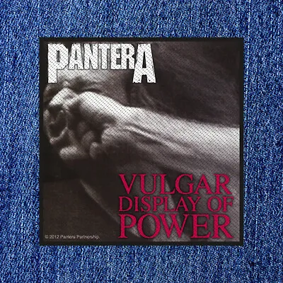 Buy Pantera - Vulgar Display Of Power (new) Sew On Patch Official Band Merch • 4.75£