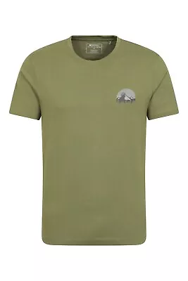 Buy Mountain Warehouse Men's Circle Organic Cotton T-Shirt Stylish Casual Summer Tee • 16.99£