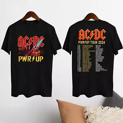 Buy ACDC Pwr Up World Tour 2024 Shirt, Rock Band ACDC Graphic T-Shirt For Men Women • 33.59£