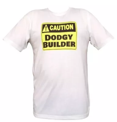 Buy Men’s Funny T-Shirt Caution Dodgy Builder. T Shirts For Builders. Gifts For Him • 12.49£