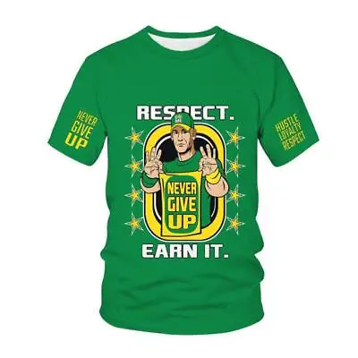 Buy WWE John Cena T-Shirt Youth Kids/Adults Casual Short Sleeve Pullover Top Tee • 9.49£