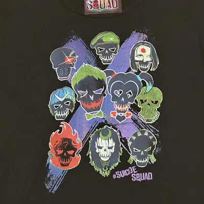 Buy DC Comics Suicide Squad Womens T-Shirt Size 2XL Black JOKER Harley Quinn NWT • 16.05£