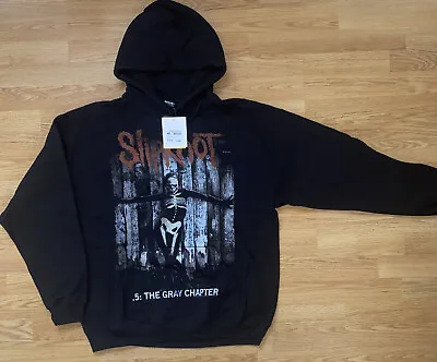 Buy Hoodie Top Unisex Slipknot 5 Grey Chapter Size L Frond And Back Print RRP£34,99 • 29.99£