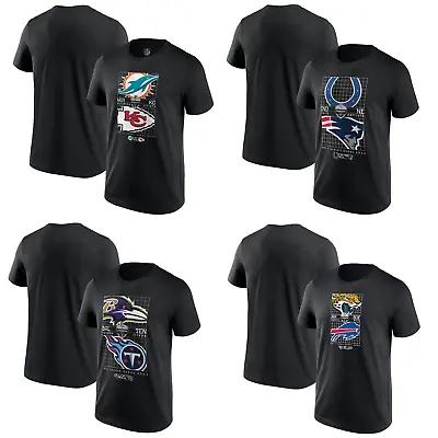Buy NFL American Football T-Shirt Men's London & Frankfurt Games Match Up Top - New • 11.99£