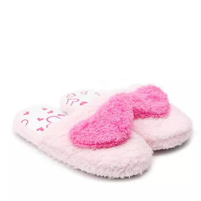 Buy Women S Home Heart Shoes Indoor Candy Color Cotton Blend Plush Padded Slippers • 7.88£