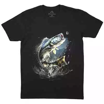 Buy Bass On Water Mens T-Shirt Fishing Fisherman Gear Carp River Hook E173 • 11.99£