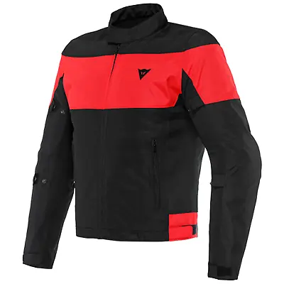 Buy Dainese Elettrica Air Textile Motorcycle Jacket Black Lava Red • 119.99£