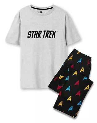 Buy Star Trek Black Short Sleeve Long Leg Pyjama Set (Mens) • 22.95£
