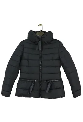 Buy Women’s Black High Collar Fitted Padded Puffer Coat Jacket S M L XL XXL • 29.99£